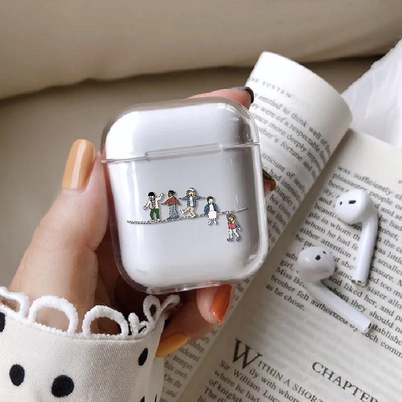 Чехол для наушников Stranger Things Eleven для Apple iPhone, зарядная коробка для AirPods Pro, жесткий прозрачный защитный чехол, аксессуары