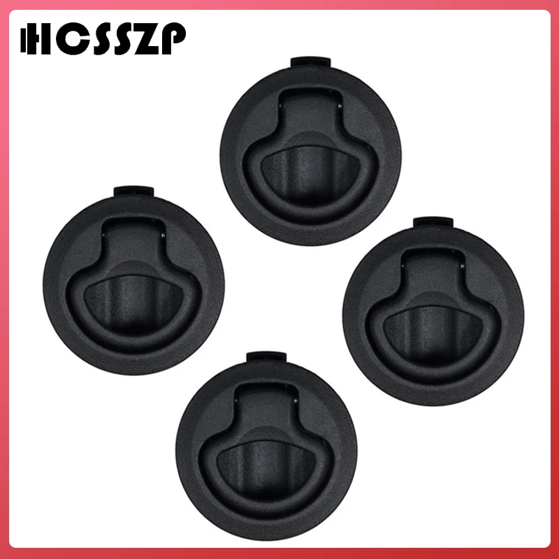 HCSSZP 4 шт. 2 дюймовый круглый черный заподлицо защелка для RV лодки морской палубы