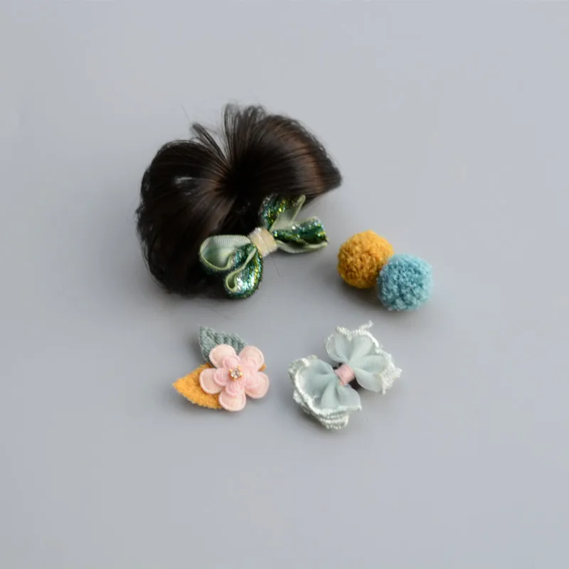 

Children's Hair Clip Infant Sweat Clip Hair Wig Set Multicolor Optional