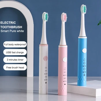 

Electric Toothbrush Adult Automatic Lazy Toothbrush Sterilizing Brush Head Sonic Toothbrush Intelligent Cross-borde