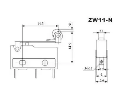 带轮 中号 中型微动开关KW11-N KW12 滚珠轮 滚轮 鼠标复位按键