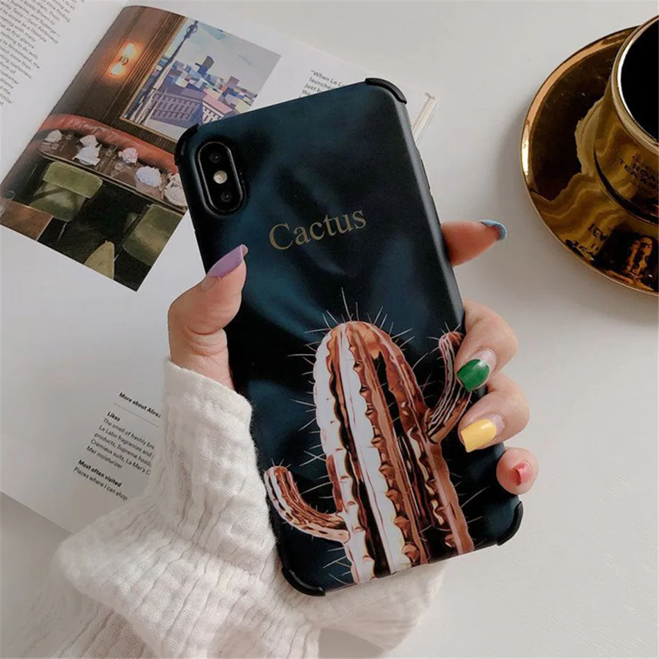 USLION противоударный чехол для телефона для iPhone 11 Pro Max XR XS Max Plus чехол с банановым листом для iPhone X 7 6 8 Plus Жесткий ПК чехол с буквами
