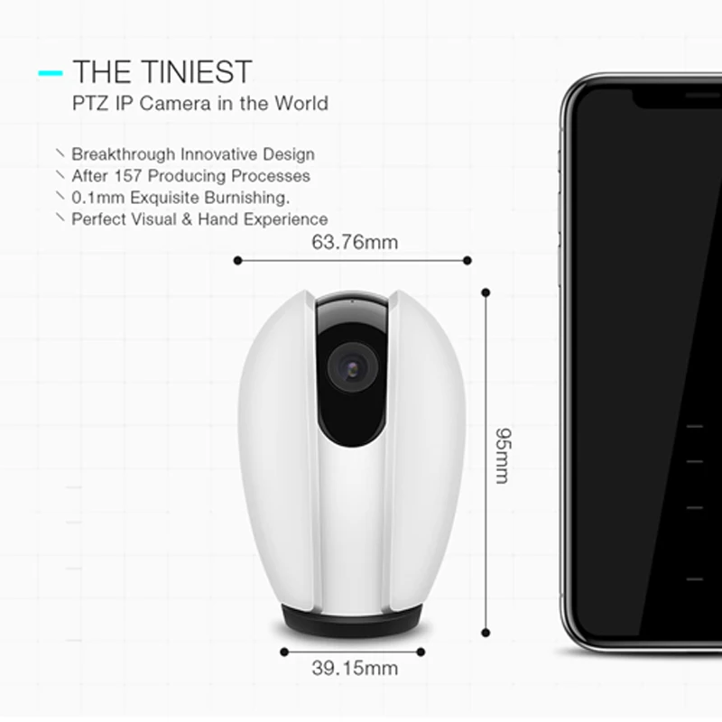 Tuya Smart Life 1080 P беспроводная WiFi P2P камера безопасности работает на amazon alexa отправка сигнализации движения мгновенно