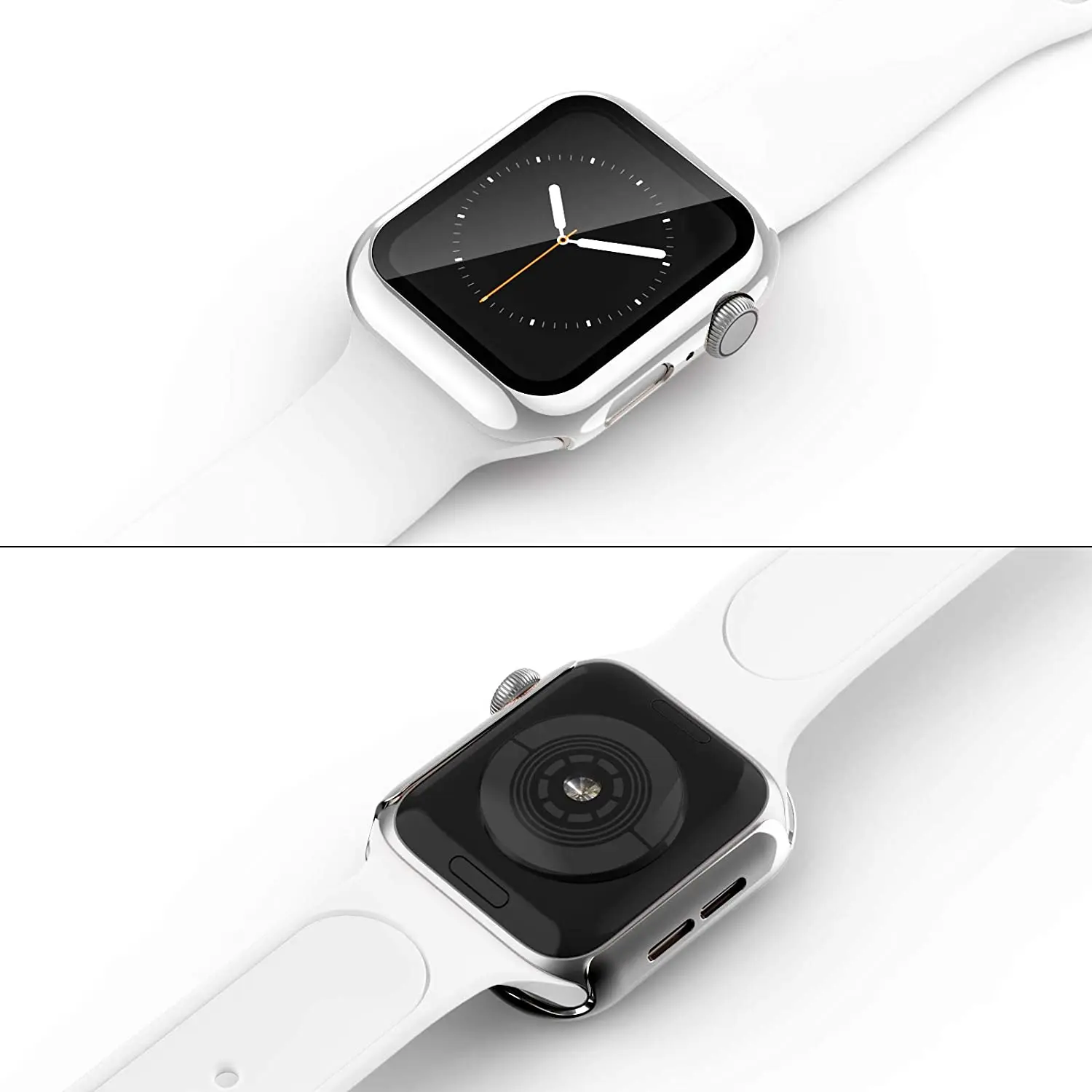 Glass + Cover for Apple Watch Case 45mm 41mm 44mm 40mm 42mm 38mm Screen Protector Accessories for iWatch Series7 6 5 4 3 se