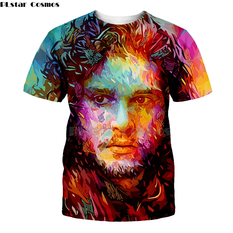 

Game Of Thrones Jon Snow by Alessandro Pautasso Artist Tees 3D Print t shirt Men Women long sleeve streetwear
