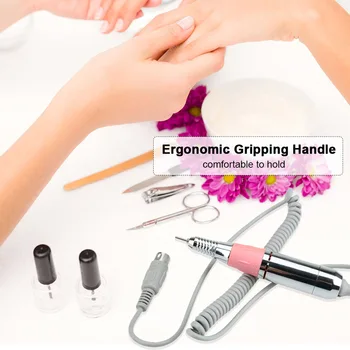 

35000 RPM Strong Nail Drill Machine Electric Nail Drill File Manicure Pedicure Gel Milling Cutters Kit Portable Nail Drill Pen