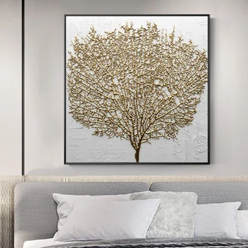 

Decorative Canvas Print Abstract Gold Tree Pattern Wall Art Paintings Posters Decorative Paintings Living Room Home Wall Prints
