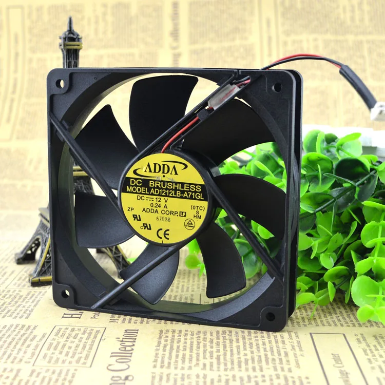 Adda 12CM12cm Power Supply Of PC Case Silent Fan 12v 0.24A AD1212LB-A71GL | Компьютеры и офис