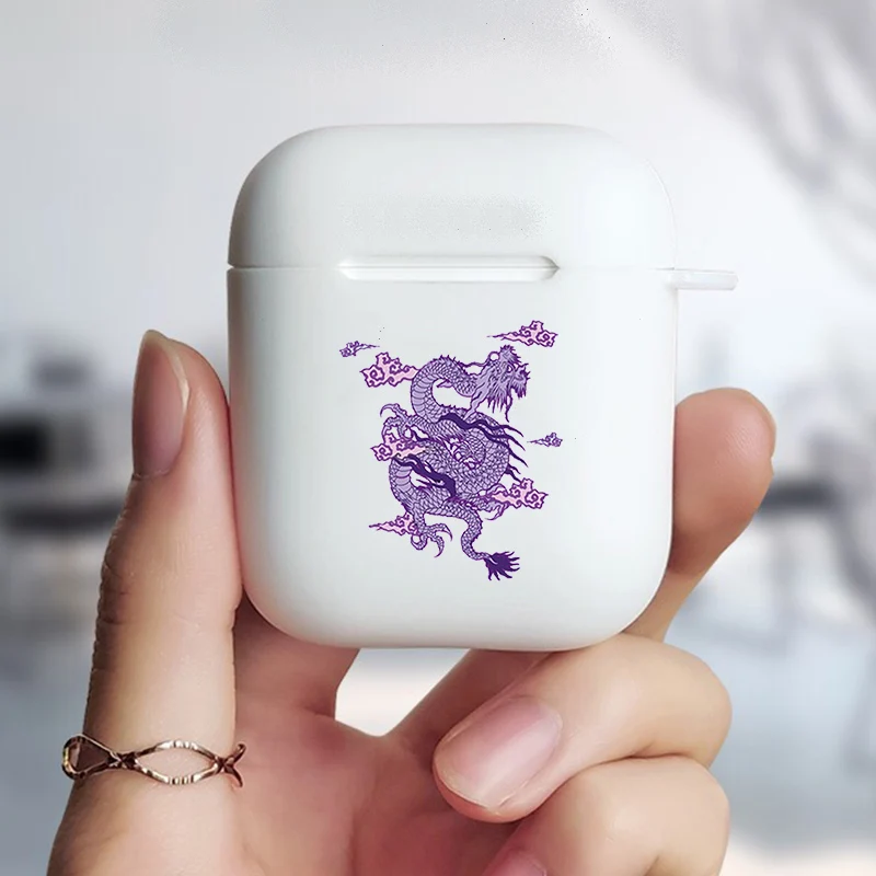 Винтажный чехол для наушников с китайским драконом Airpods 1 2 беспроводных Bluetooth