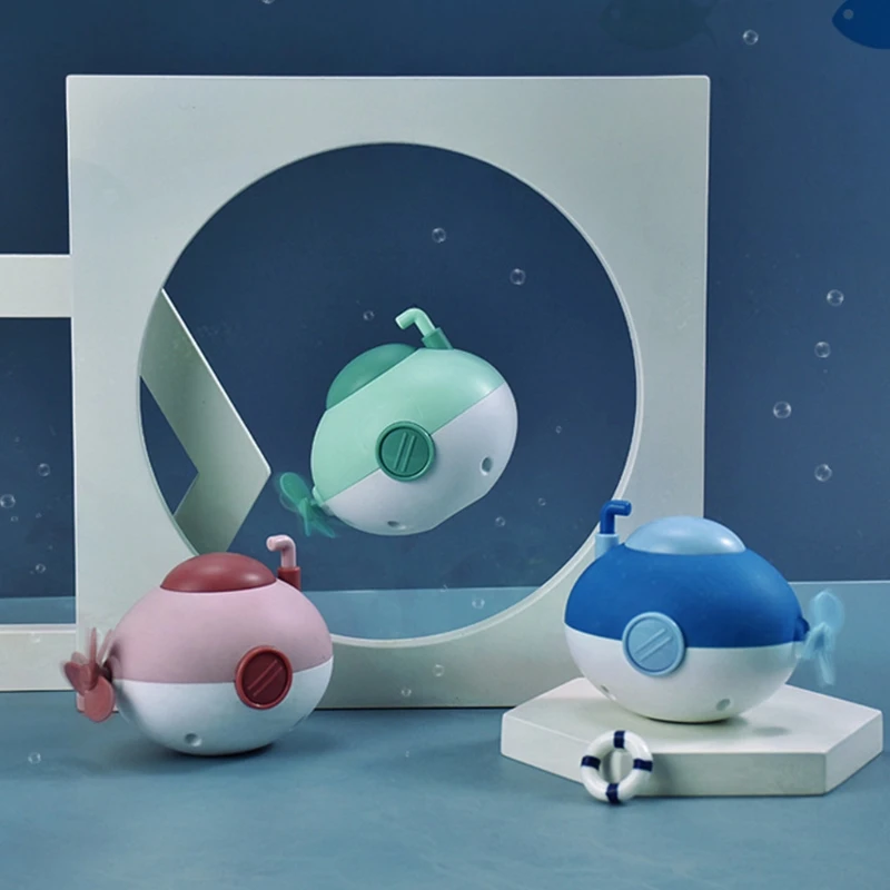 Bathroom Bath Shower Baby Clockwork Swimming Children Play Water Cute Little Submarine Rocket Bathing Bathtub Toys For Kid 5