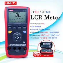 UNI-T Digitale LCR Meter UT611 UT612 serie/parallel qualität faktor/verlust/phase winkel Induktivität Kapazität Widerstand meter