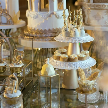 

Round cake stand wrought iron exquisite cake rack base tray dessert frame round cake display stand wedding birthday cake stand