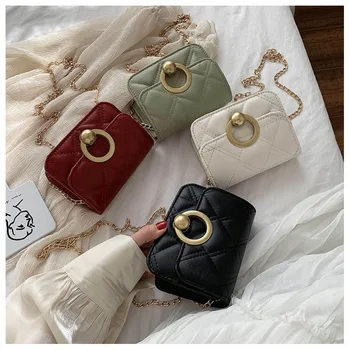 

2020 new female bag elegant wild ins chain small square bag fashion style shoulder messenger female bag factory wholesale