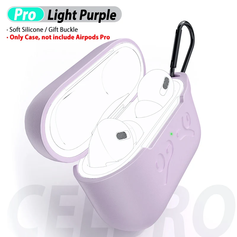 Защитный чехол для Airpods Pro Air Pods Pro Чехол для Apple AirPod Air Pod Pro 3 Airpods3 чехол Силиконовый Модный чехол - Цвет: Purple