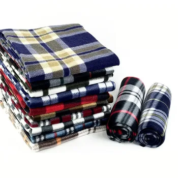 

British-Style Men's Fleece Plaid Scarf Women's Autumn And Winter COUPLE'S Scarf Thick Tassled Men's And Women's-Style Warm Peri