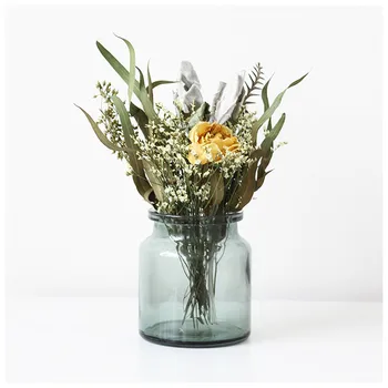 

High quality yellow rose dried flowers natural bouquet for DIY window home hotel decoration