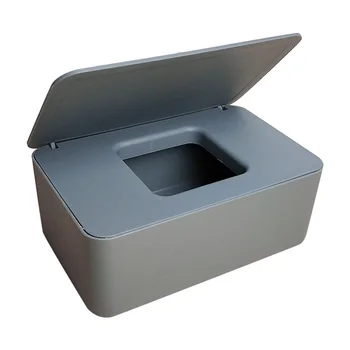 

Dustproof Tissue Storage Box Case Wet Wipes Dispenser Holder with Lid for Home Office Desk Car P7Ding