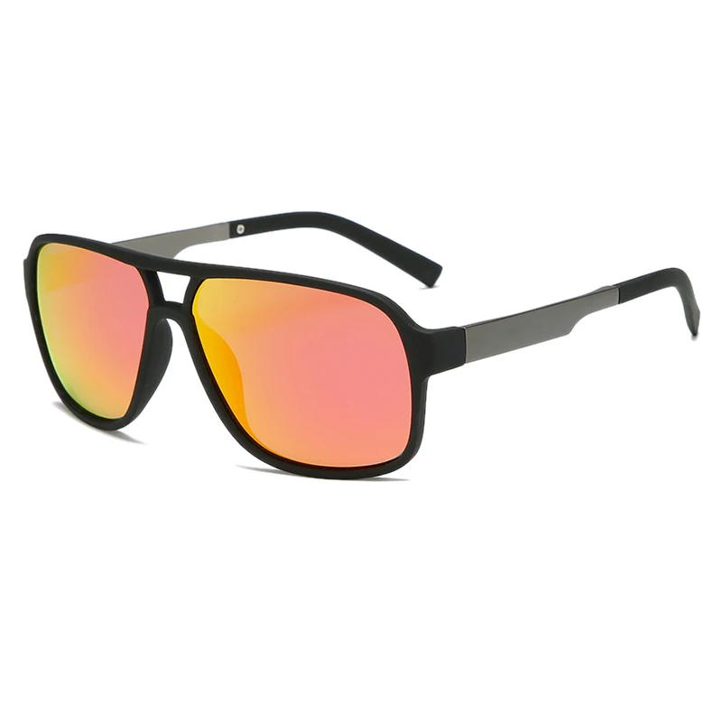 KEITHION, солнцезащитные очки унисекс, квадратные, винтажные, солнцезащитные очки, известный бренд, солнцезащитные очки, поляризационные, Ретро стиль, женские, мужские, WarBLade - Lenses Color: Orange mirror
