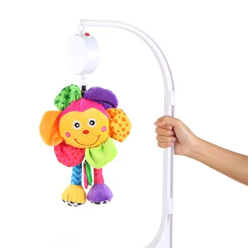 

Baby Crib Mobile Music Box Holder Arm Bracket Bed Stent Set Nut Screw White