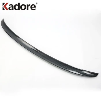 

For Nissan Altima 2019 2020 Carbon Fiber Rear Door Trim Rear Car Trunk Spoiler Cover Sticker Wing Styling Accessories