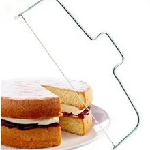 Новая двойная линия, регулируемая нержавеющая сталь, металлические инструменты для резки торта, устройство для резки торта, декоративная форма для выпечки, кухонный инструмент для приготовления пищи