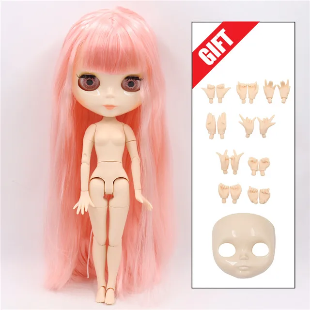 ICY DBS Blyth Doll joint body 1/6 bjd white skin shiny face 30cm toy girls gift on sale special offer anime porcelain dolls Dolls