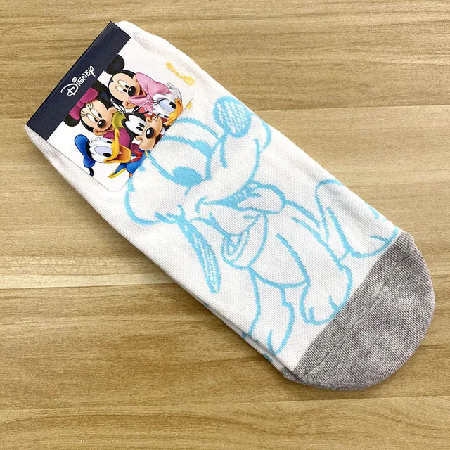 Disney 1pair Mickey Lion King Simba/Wild Boar/Aladdin Lamp God/Dumbo Socks Harajuku cartoon Print Funny sock Adult short Sock Color14