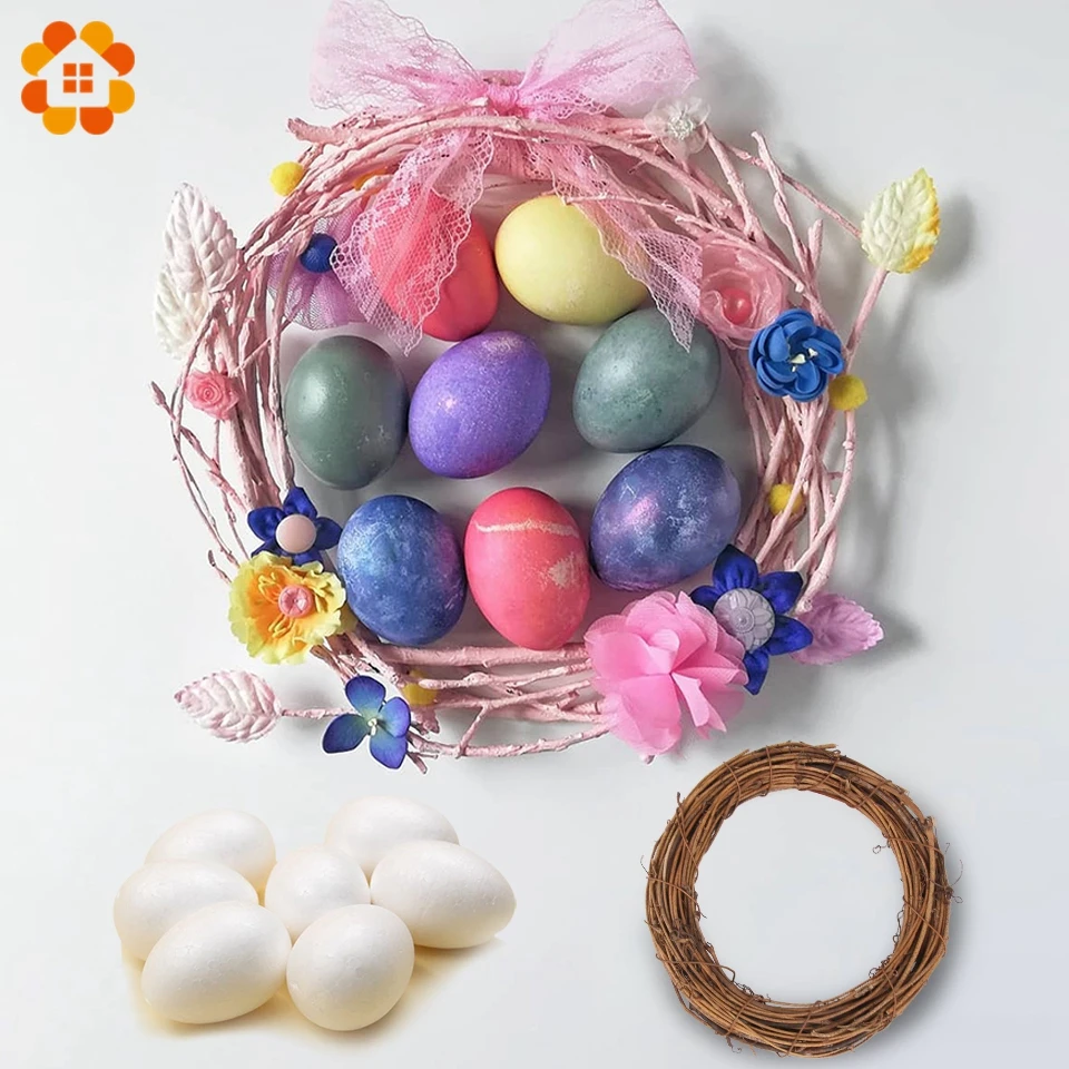 DIY счастливые пасхальные яйца пенопластовый шар для украшения дома пасхальное
