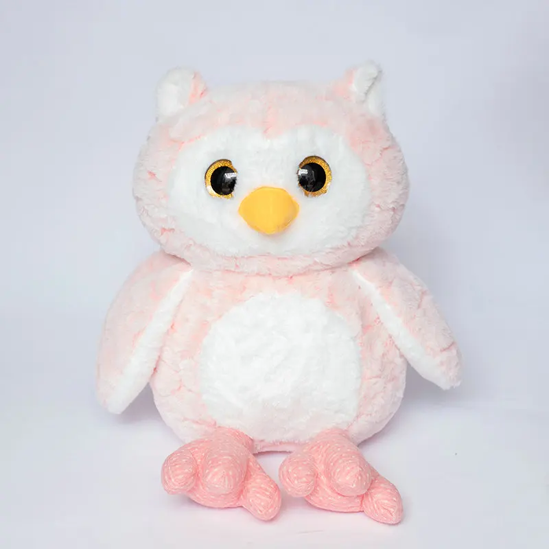 1 шт., 35-60 см, креативная Kawaii Сова плюшевая, игрушка, набивная хлопковая кукла с животными для детей, милая мягкая подушка подарок - Цвет: Розовый
