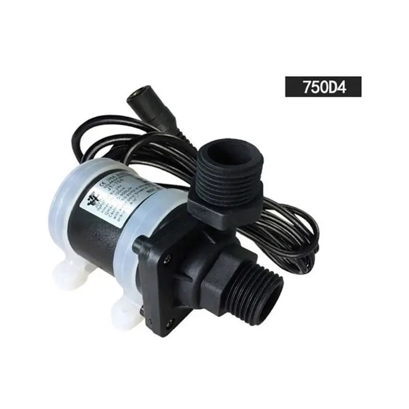 JT-750D микро погружной водяной насос высокого давления AC/DC 12 V/24 V D4/D5 для водонагревателя на солнечной батарее