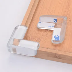 Protecteur de sécurité en Silicone pour bébé, 10 pièces, couvercle Transparent en forme de L, Protection des coins de Table pour enfants 