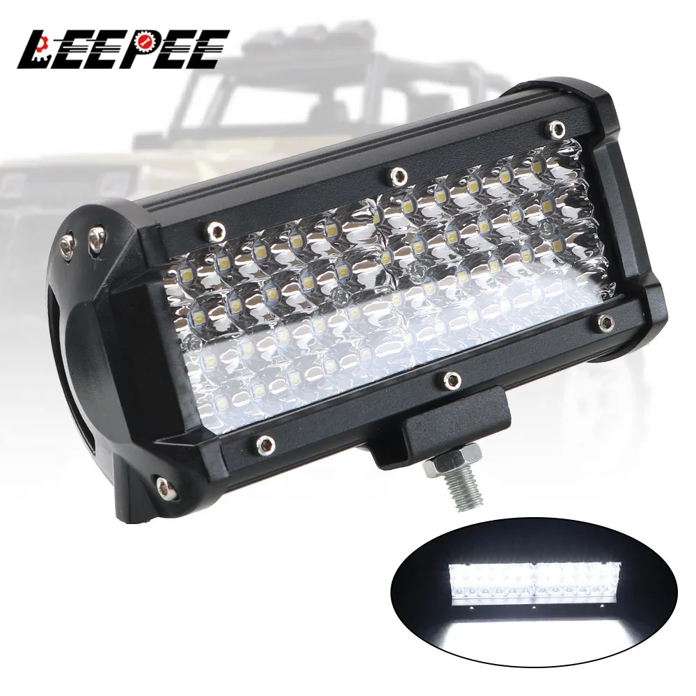 Leepee 7 "144W 10800Lm Per Trattori Bar Offroad Car Truck Atv Suv 4X4 6000K Spotlight Led Light Super Bright Led Work Light