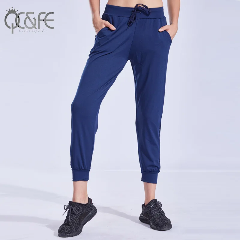 

2018 New Style Athletic Pants Women's Loose-Fit Breathable Casual Slimming Yoga Fitness Running Closing Beam Feet Long Pants