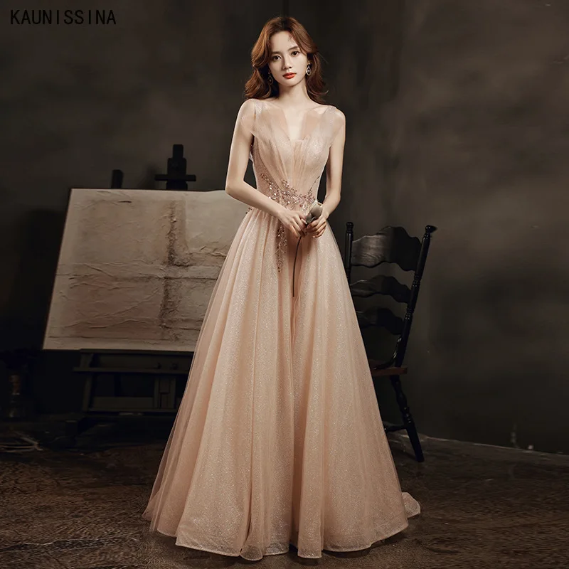 

Женские платья для выпускного вечера, банкетное официальное платье с хвостом, элегантное ТРАПЕЦИЕВИДНОЕ ПЛАТЬЕ с аппликацией из блесток, п...