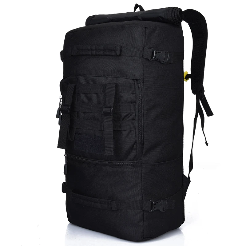 

50L Large-capacity Backpack Wear-resistant Mountaineering Bag Outdoor Sports Bag Polyester Oxford Material Waterproof Bag
