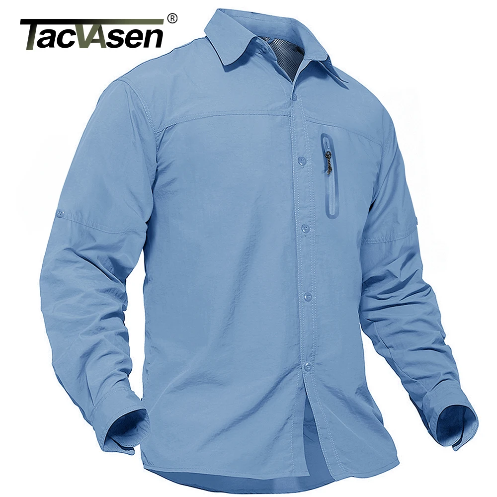 Mens Fishing Hiking Shirts with Detachable Sleeves Long/Short Sleeve Q –  MAGCOMSEN