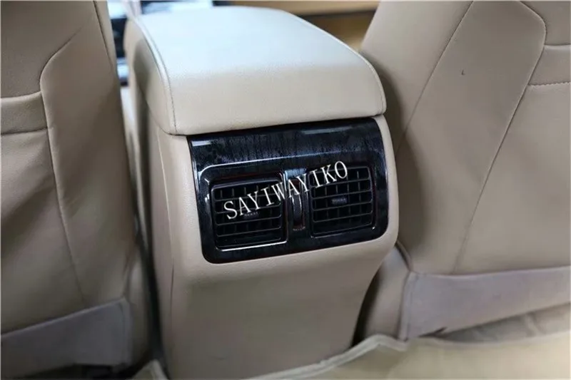 Для Toyota Camry 2012- ABS деревянная зернистая Автомобильная задняя консоль кондиционера Выходная крышка декоративная отделка