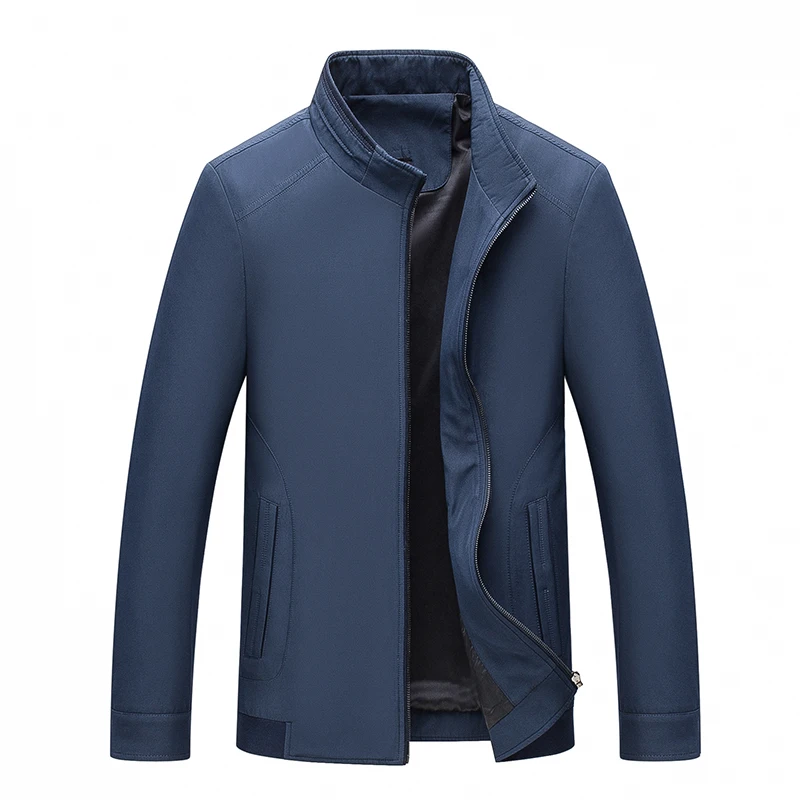 

2019 autumn new collar jacket men's business casual jacket solid color JG 9013