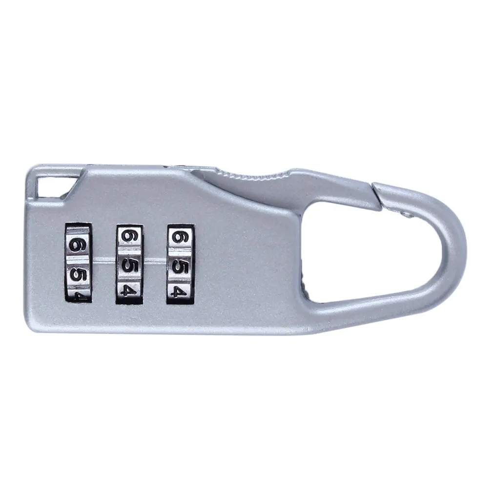 

1pcs Security 3 Combination Travel Suitcase Luggage Bag Code Lock Zipper Padlock Jewelry Boxes Tool Chests zinc alloy New