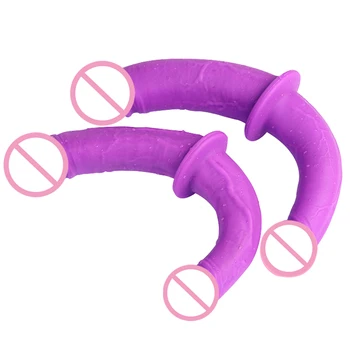 Thick Double Penetration Dildo Strapon For Lesbian Couples Long Two Headed Ended Phalos Anal Masturbation  Women To Man 5