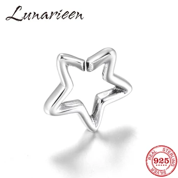 

2019 highest quality 925 sterling silver beach style pentagram charm bracelet bracelet buckle link DIY handmade silver 925