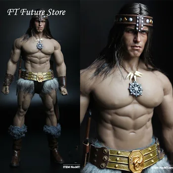 

In Stock MT2018-02 1/6 Male Soldier Conan Head Carving Costume Group Ano Edition Model for 12'' Action Figure M35 Body Fans Gift