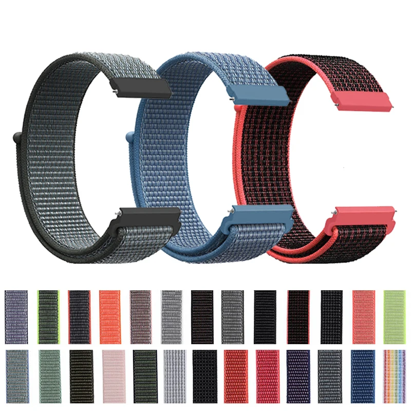 

Nylon loop band For Garmin Vivoactive 3 Music Vivomove HR 645 smart watch replacement strap 20mm Quick Release Sport Watch Band