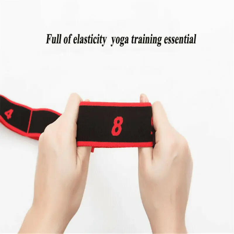 4x90cm Cotton Yoga Resistance Band Loop Pilates Stretch Strap Home Gym Training Belt Leg Fitness Exercise Workout