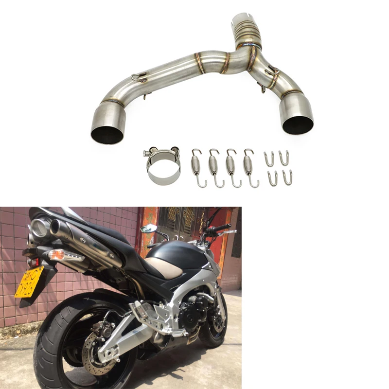 GSR 400 600 средняя выхлопная труба среднее звено для Suzuki GSR400 GSR600 BK400 konactсредняя |