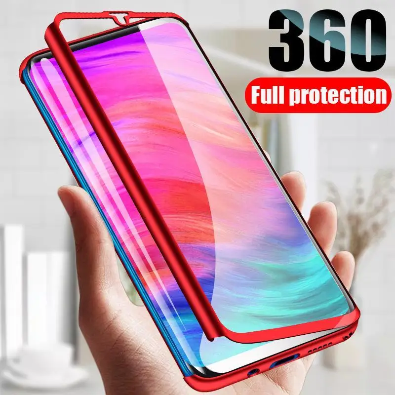 Защитный чехол для Xiaomi Redmi Note 8 Pro жесткий из поликарбоната 8A стекло 8t | Мобильные