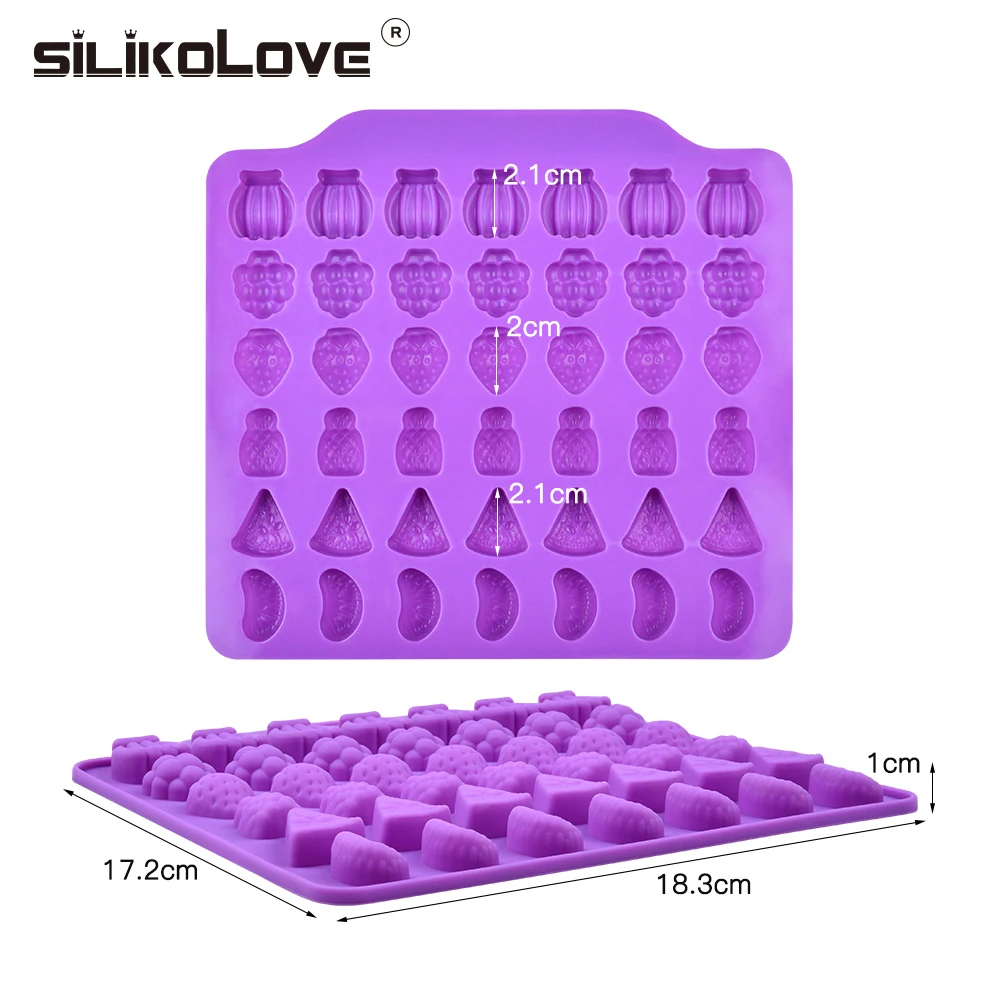 SILIKOLOVE 3D формы для шоколада силиконовые формы для шоколада для выпечки фруктов антипригарное Желе DIY силиконовые инструменты для украшения формы для выпечки формы