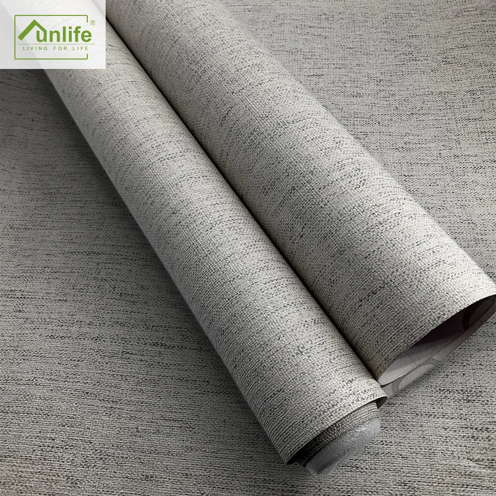 Настенные стикеры GrassCloth светлые бежевые льняные тонкие плетеные обои для