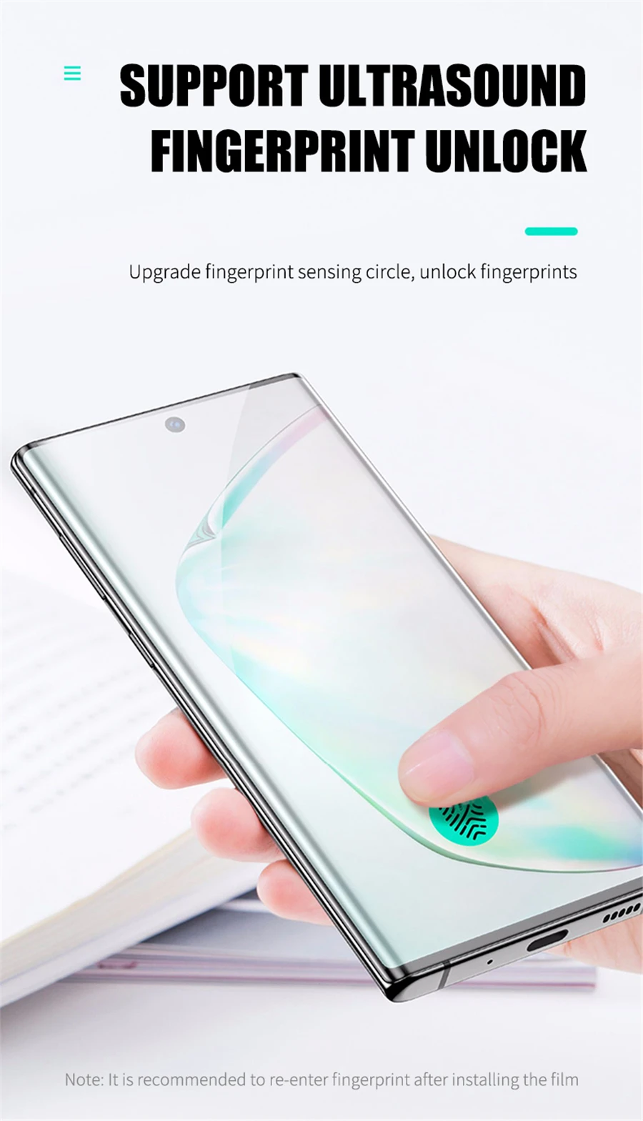 20D закаленное стекло для samsung Galaxy Note 10 Plus S10 Plus Полное покрытие экрана протектор для samsung Note 10 S10e стекло