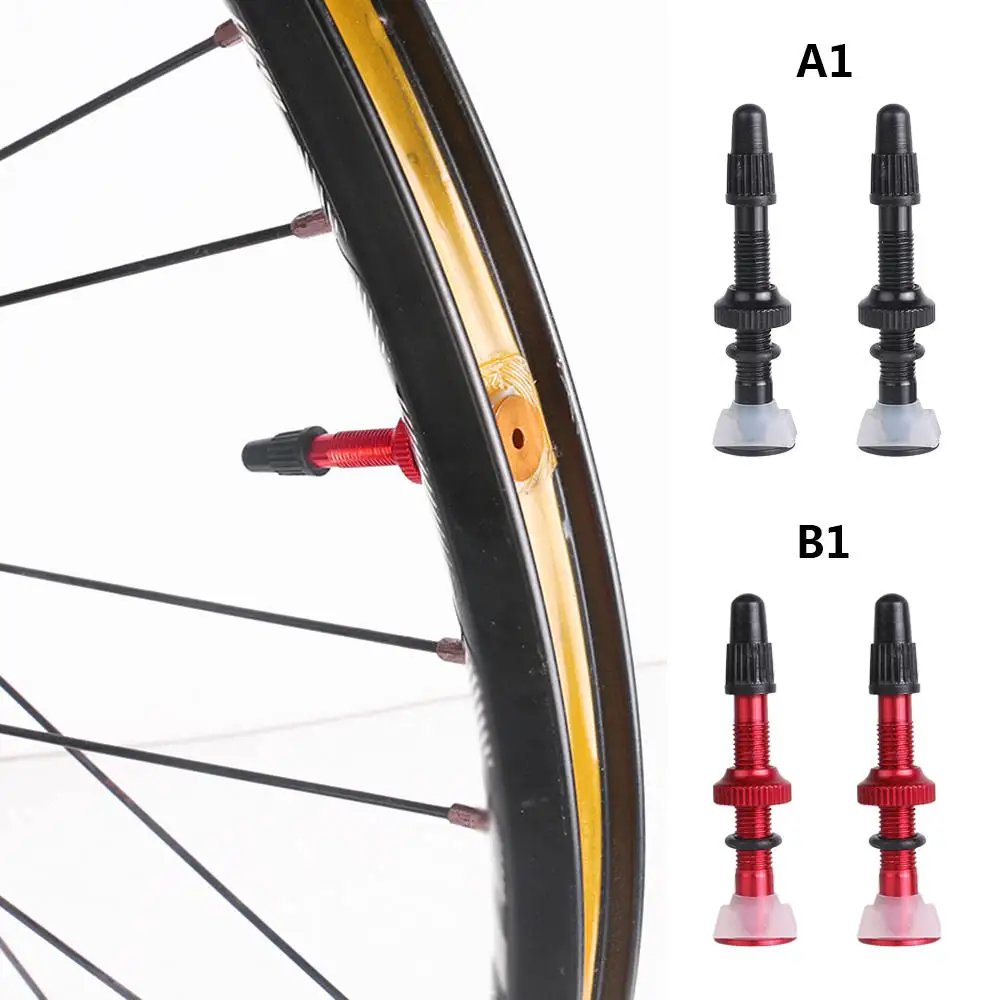 1 пара велосипед Presta клапан для дороги MTB велосипед бескамерные покрышки латунный сердечник стебель сплава бескамерный герметик совместимый велосипедный клапан